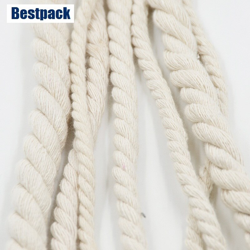 4mm to 20mm 100% Cotton Rope Decorative Drawstring Cord For DIY Craft home DIY