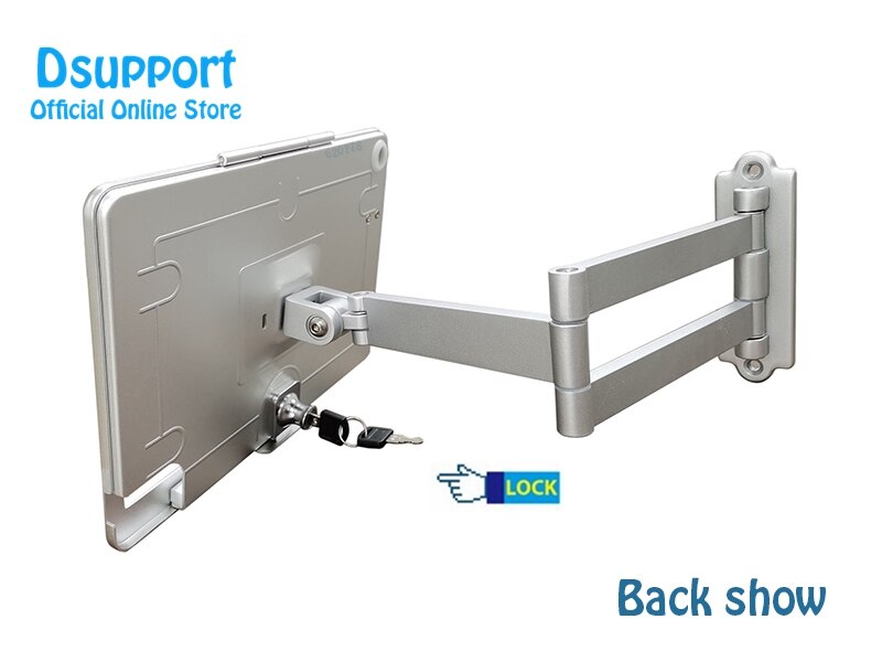 Aluminum Alloy Anti Theft Display Stand with security lock for ipad pro 11 Tablet PC wall mounted