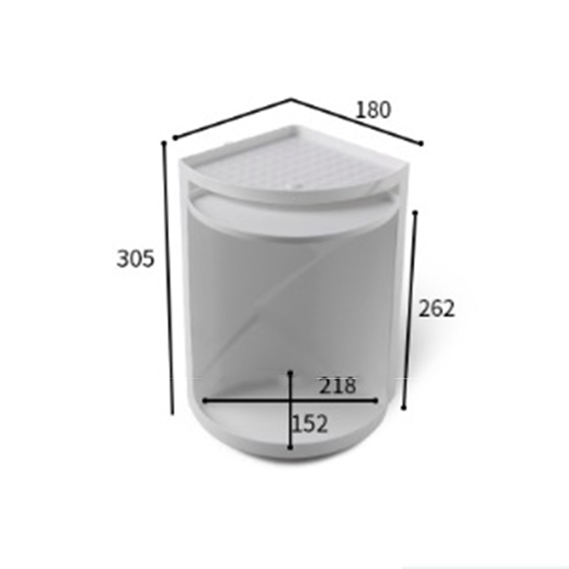 Bathroom 360 Degree Rotating Shelf Kitchen Toilet Shelf Corner Shelf Bathroom Storage Rack Cabinet Multi Layer Storage