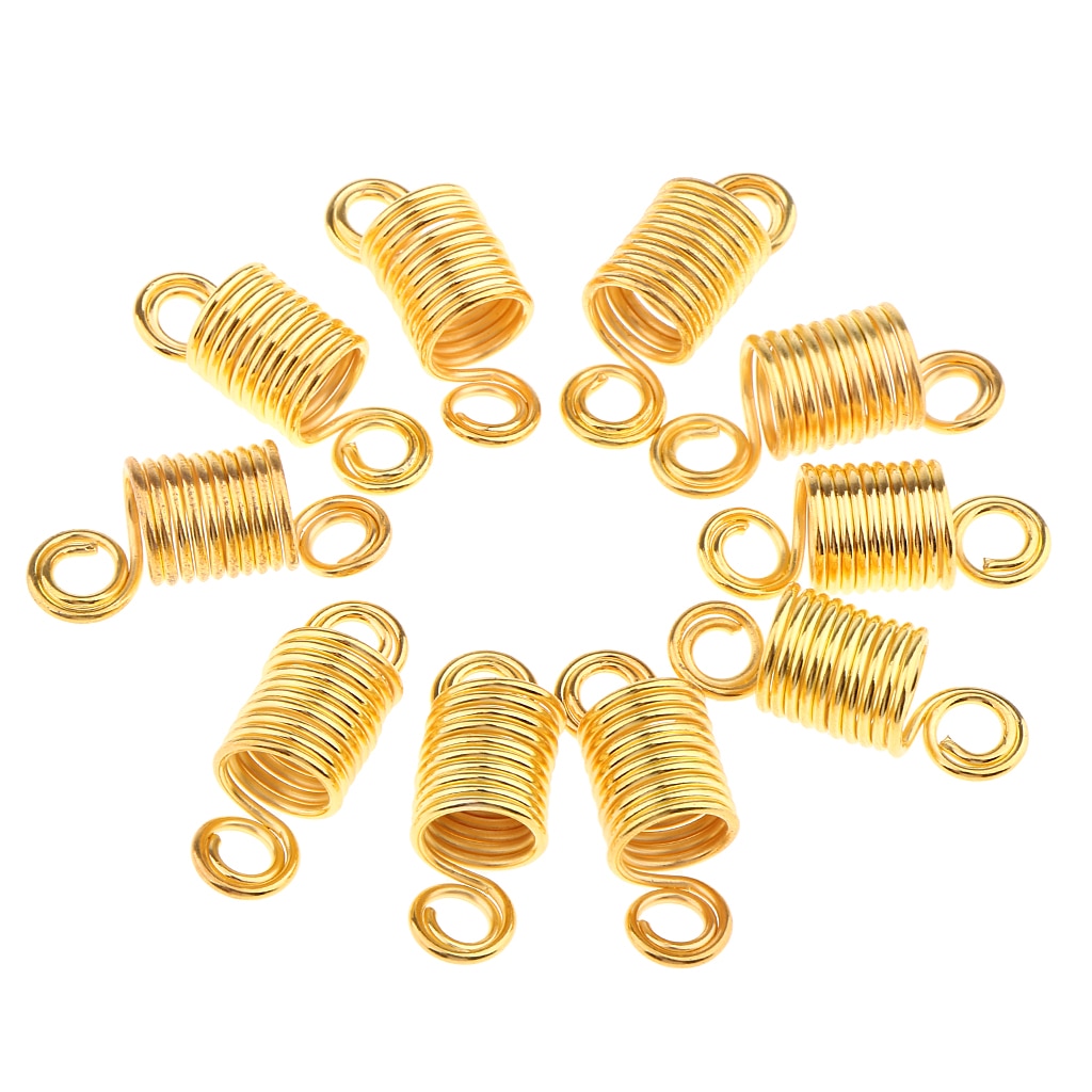 Pakker  of 10 frisør hair extensions clips tilbehør dekoration tube perler ringe