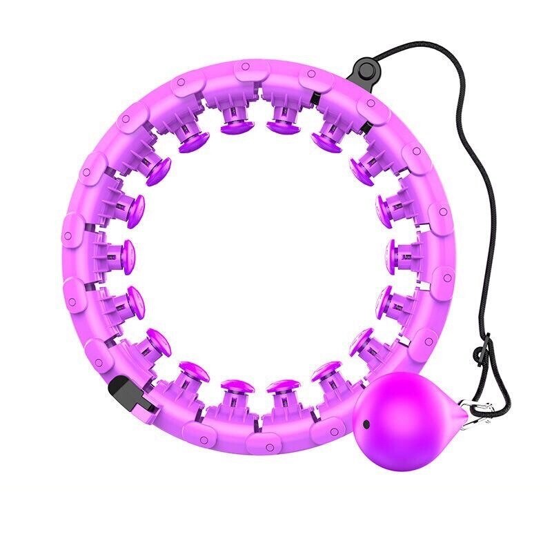 24 seção ligent esportes anel ajustável aros família fitness: ROXO