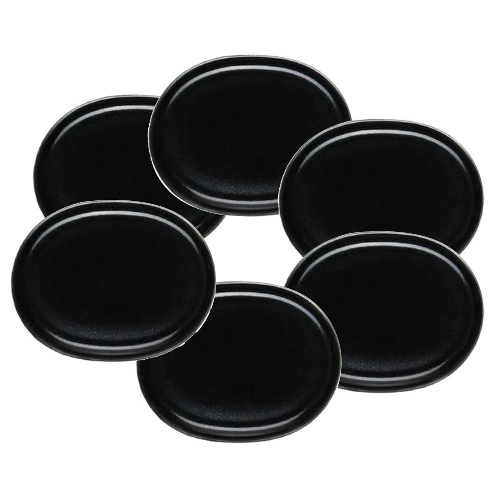 6pc/Pack Pro Drum Dampeners Dampening Gels Tone Control Drum Mute Silencers Silicone Drum Dampening Gel Pad: Black