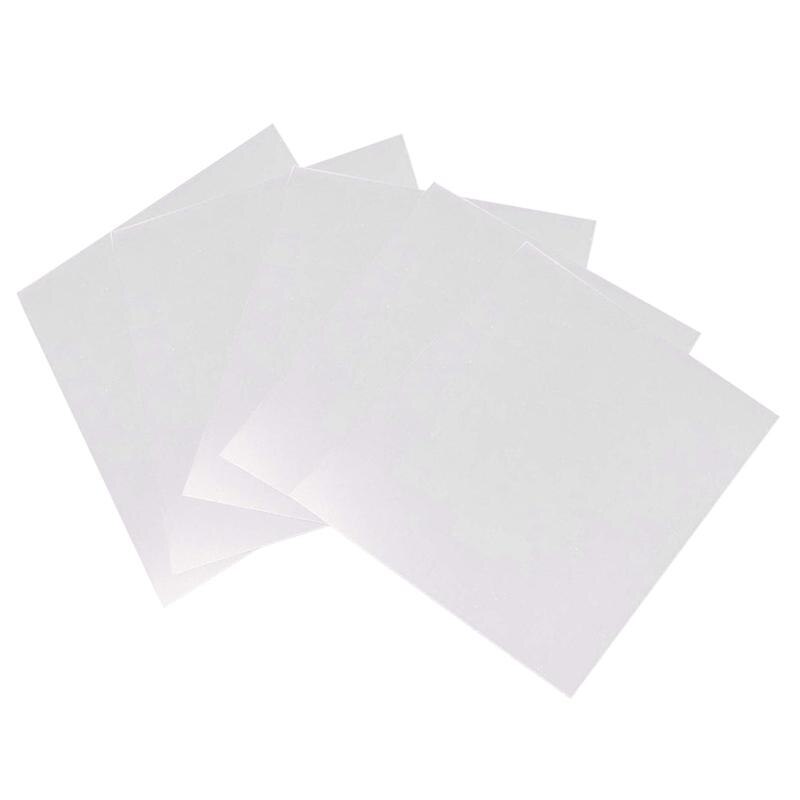 12pcs 3D Blank Stencil Template Stencil Sheets PVC Material Transparent Stencils for Cricut Silhouette Machines: 5pcs