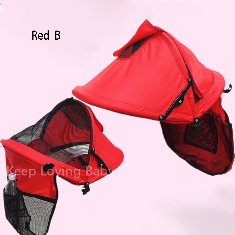 Baby Stroller Sunshield Shade Stroller Accessories Protection Hood Canopy Cover Baby Stroller Sun Visor Carriage Sun Shade: Red B