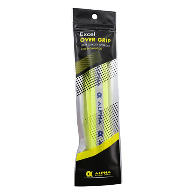 Alpha 5 st/lot tennis overgrip 0.7mm eva grips viscousper svettband perforerat andas bekvämt badmintongrepp tg -170: Fluorescerande gul
