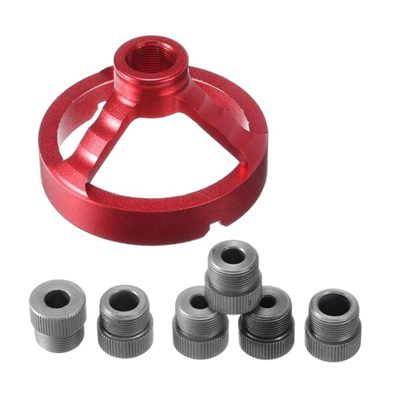 5/6/7/8/9/10mm V Drill Punch Locator Woodworking Tool Vertical Drill Guide Fixture Stainless Steel Straight Corner Round: Default Title