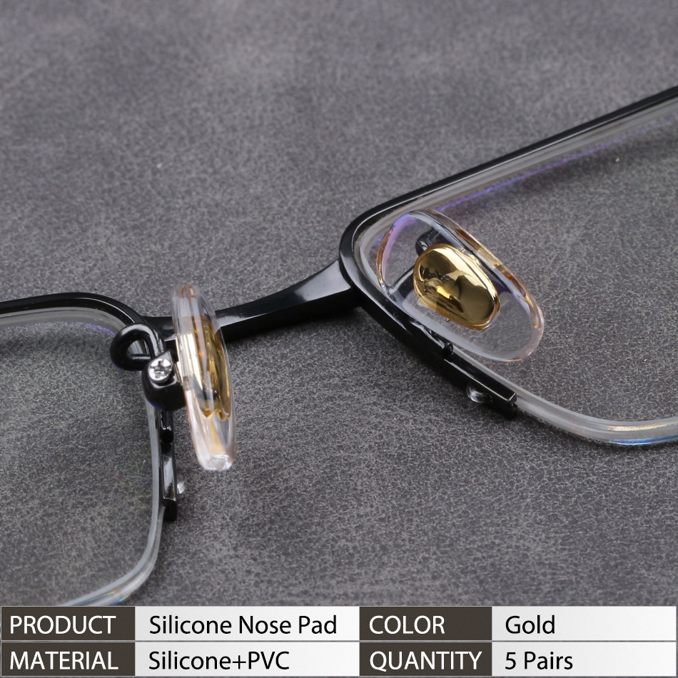 Almohadillas nasales para gafas de sol, pieza nasal con Clip de repuesto, almohadillas suaves para puente nasal, protectores nasales antideslizantes, kits de reparación: Azul