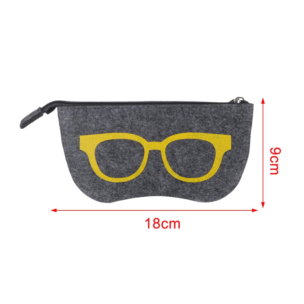 1pc unisex filt briller taske solbriller taske boks portatives blød lynlås soleil lunettes de soleil beskytter solbriller pose