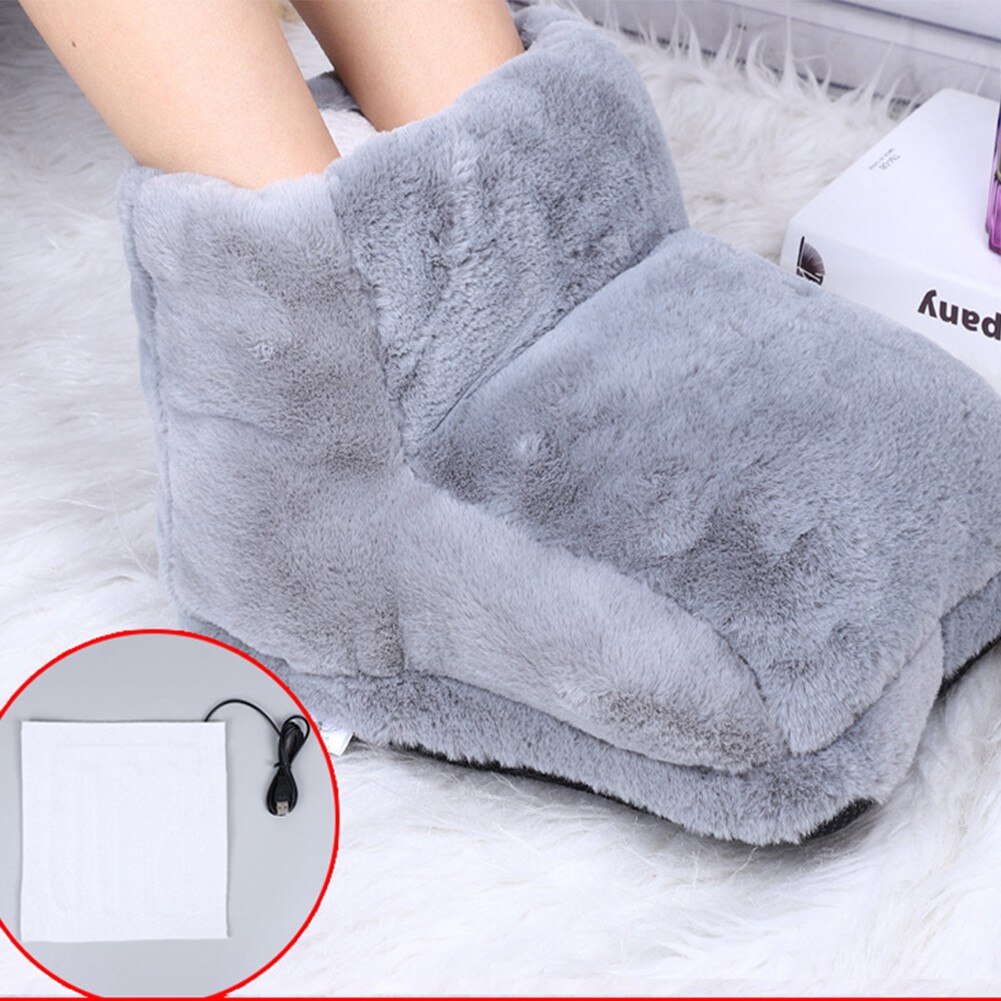Electric Foot Warmer Heater USB Charging Power Saving Warm Foot Cover Feet Heating Pad For Winter Office Home Bedroom