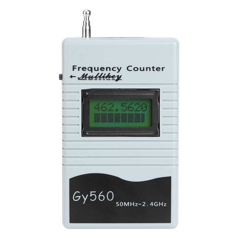 GY560 50Mhz to 2.4Ghz Portable Frequency Counter Two-Way Radio Frequency Measuring Tool for Car Boat