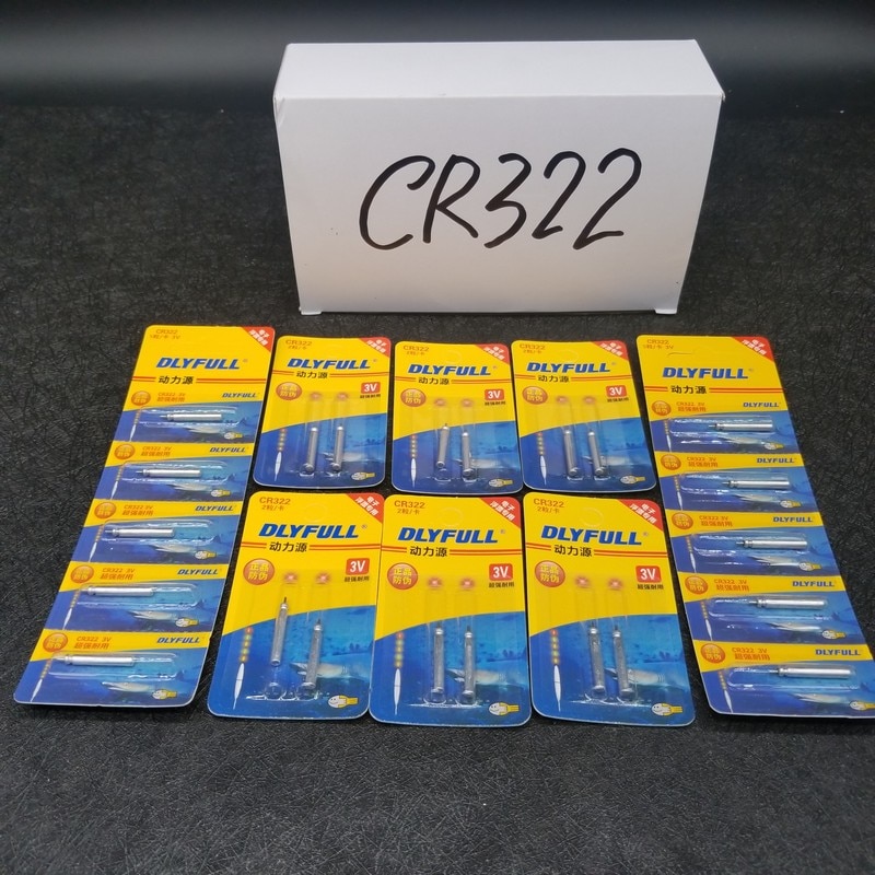 5/8/10 Pcs CR322 Visserijvlotter Batterij Night Vissen Batterij Lithium Pin Cellen Vissen Accessoire A54