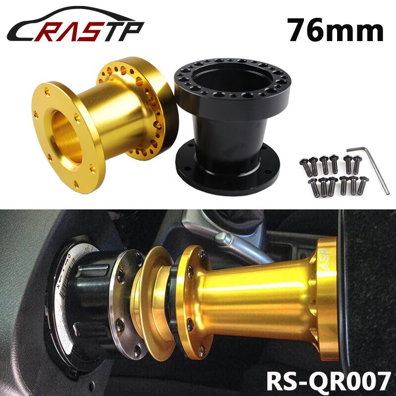 RASTP-Universal Racing 51mm 76mm 101mm Height Steering Wheel Quick Release Snap off Hub Adapter Boss Kit Adapter Spacer RS-QR007