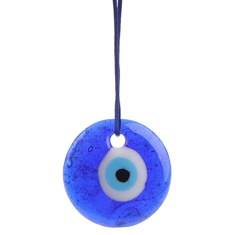 Lucky Multiple Sizes Turkish Greek Evil Blue Eye Charm Pendant Blue Lamp Work Glass Car Home Amulet Kabbalah