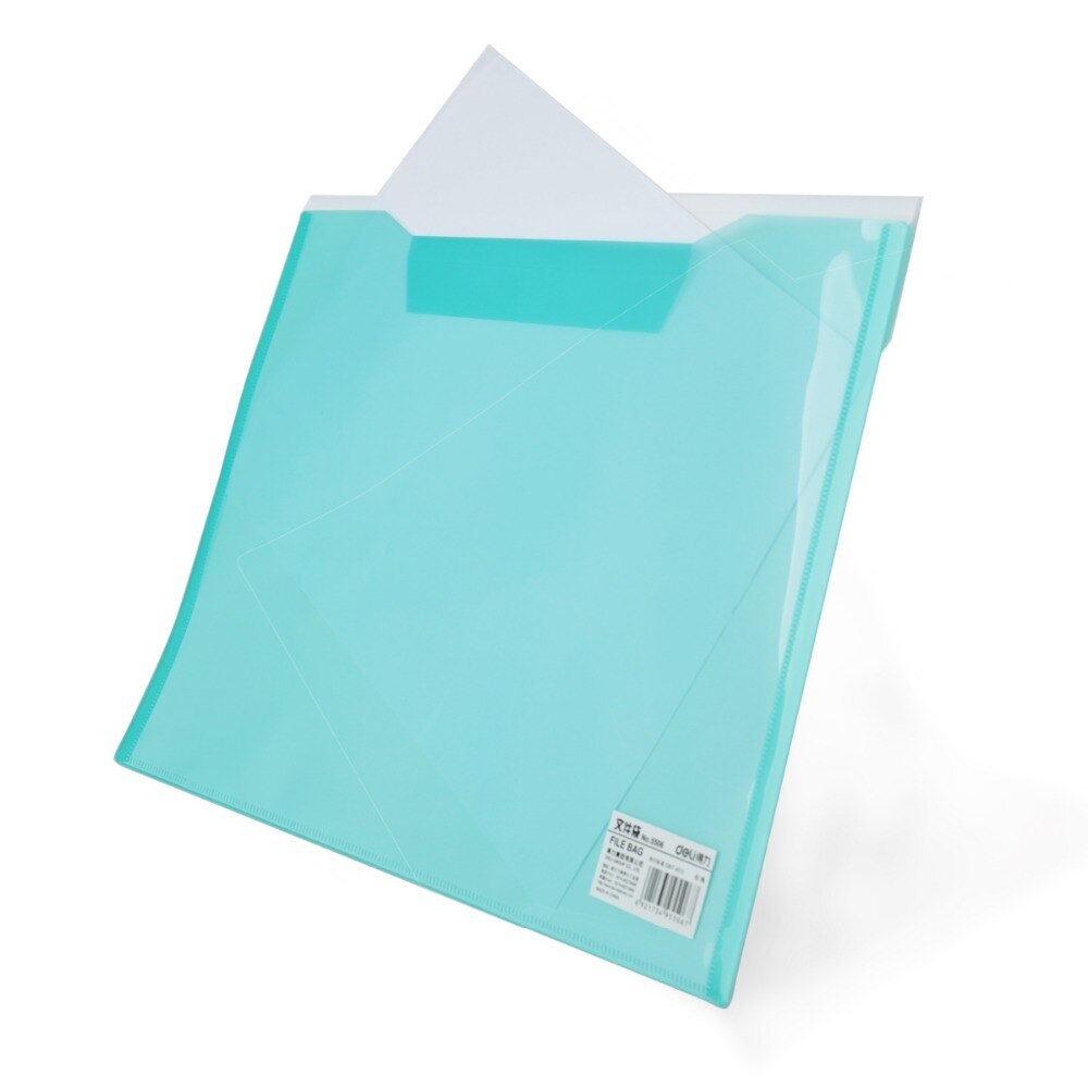 deli 5506 file folder document Bag Double-sided File pocket documents pouch 10 pcs / bag