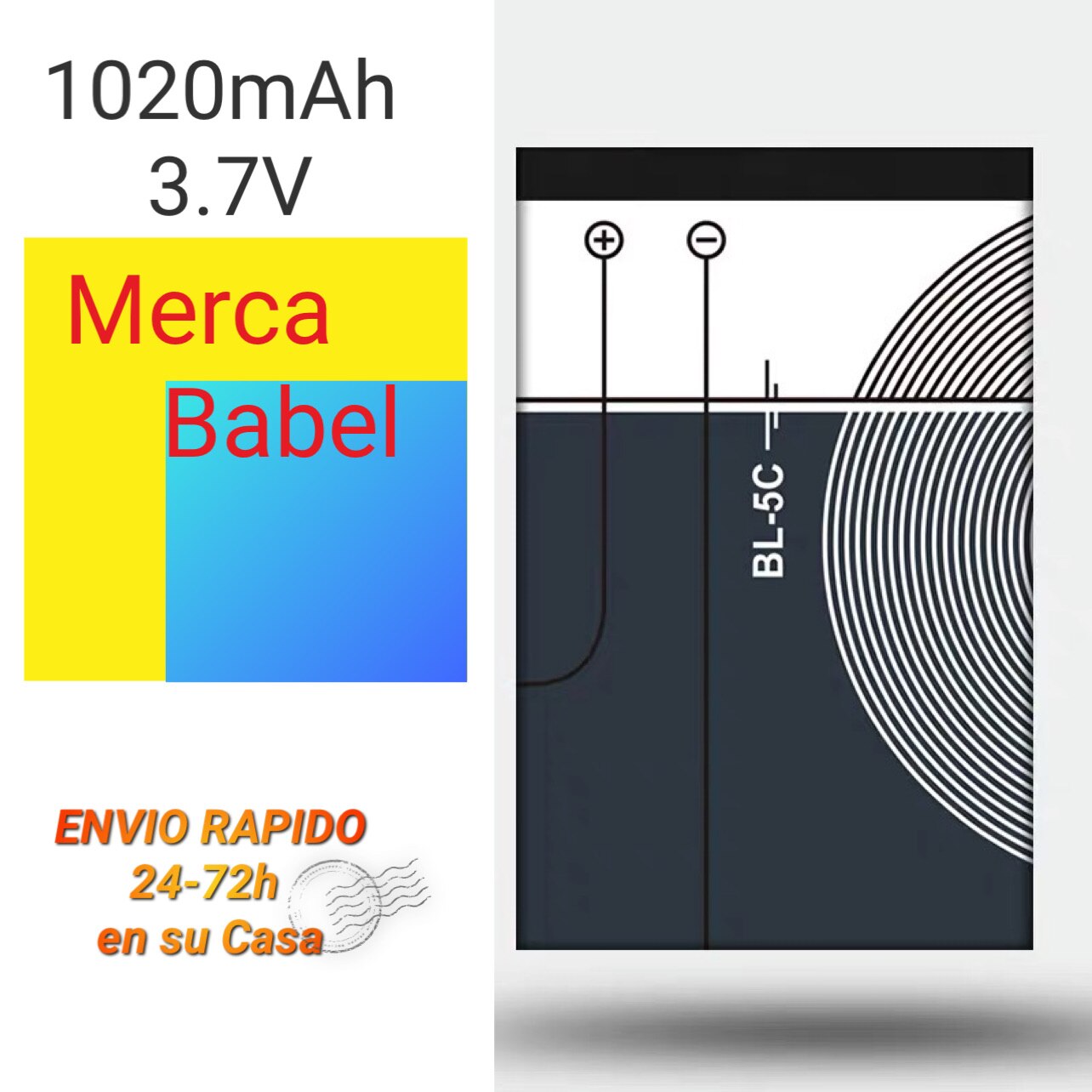 Bateria BL-5C De Capacidad De 1020mah, Carga De Batería De Teléfono Para Nokia BL-5C 3,7 V 3,8 Wh, Batería De Repuesto Para Teléfono Altavoces Radio