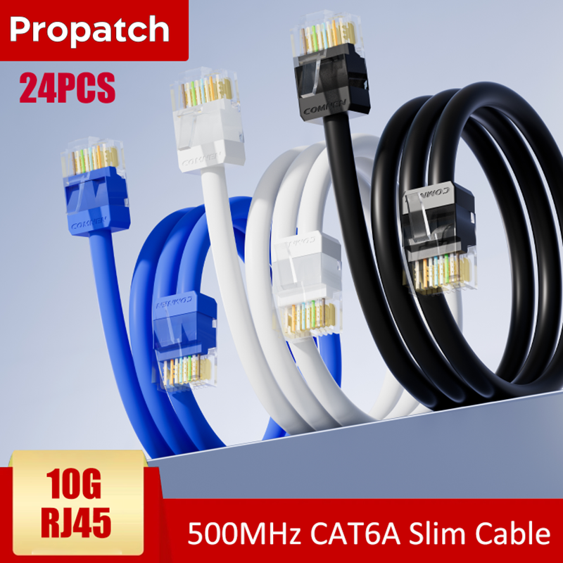 Propatch 1PACK of 24 Pcs RJ45 Short 10Gbps CAT6A U... – Vicedeal