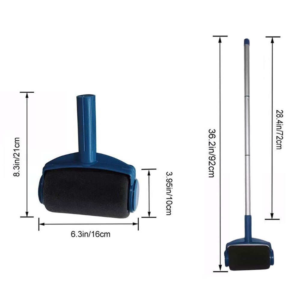 5/8Pcs Paint Roller Decorative Paint Runner Pro Roller Brush Tools Set Paint Roller Set for Room Wall Painting