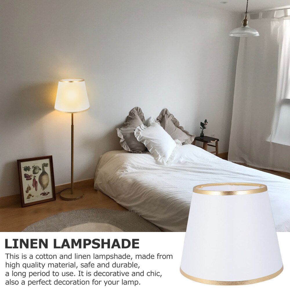 1pc Simple Cloth Lampshade Table Lamp Accessory for Home Office