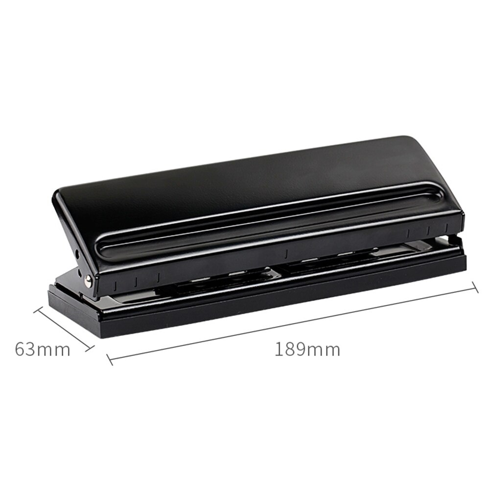 Paper Adjustable Stapler 6 Holes Loose-Leaf Standard Puncher Paper Home Office Binding Supplies Student Stationery Equipment