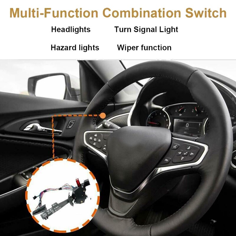 Multi-Function Combination Turn Signal Switch Cruise,Wiper,Hazard Switch for Chevy Tahoe Suburban Blazer GMC