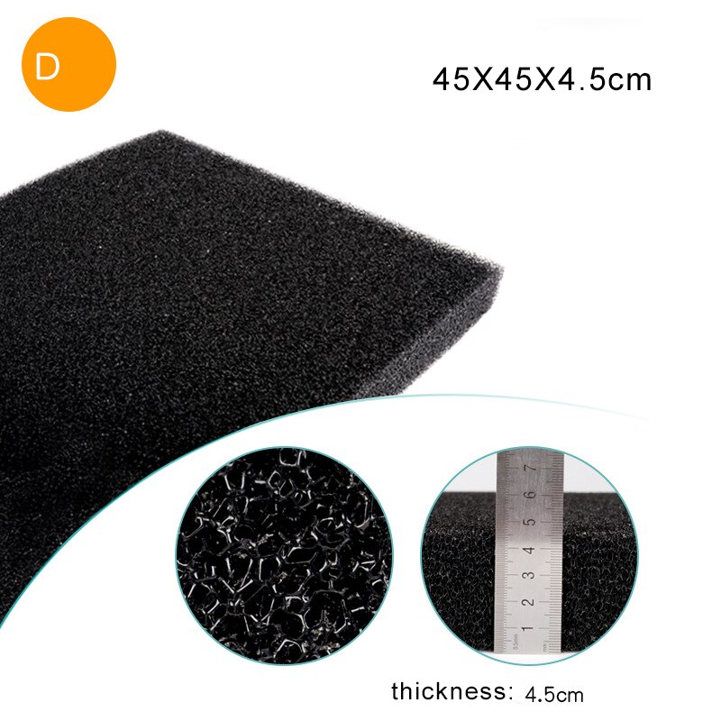 Aquarium filter cotton high density thick cotton purification water sponge filter material aquarium filter bacteria: D