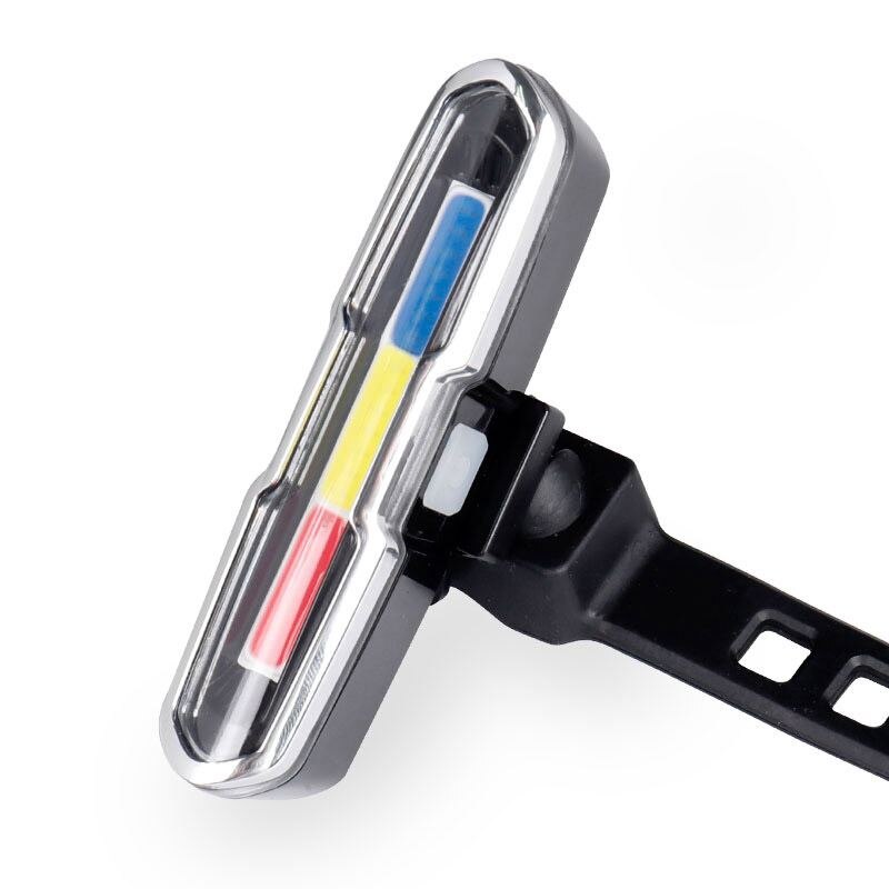 Usb genopladelig cykellygte foran, lithium batteri led cykel baglygte cykelhjelm lys lampe montering cykel tilbehør