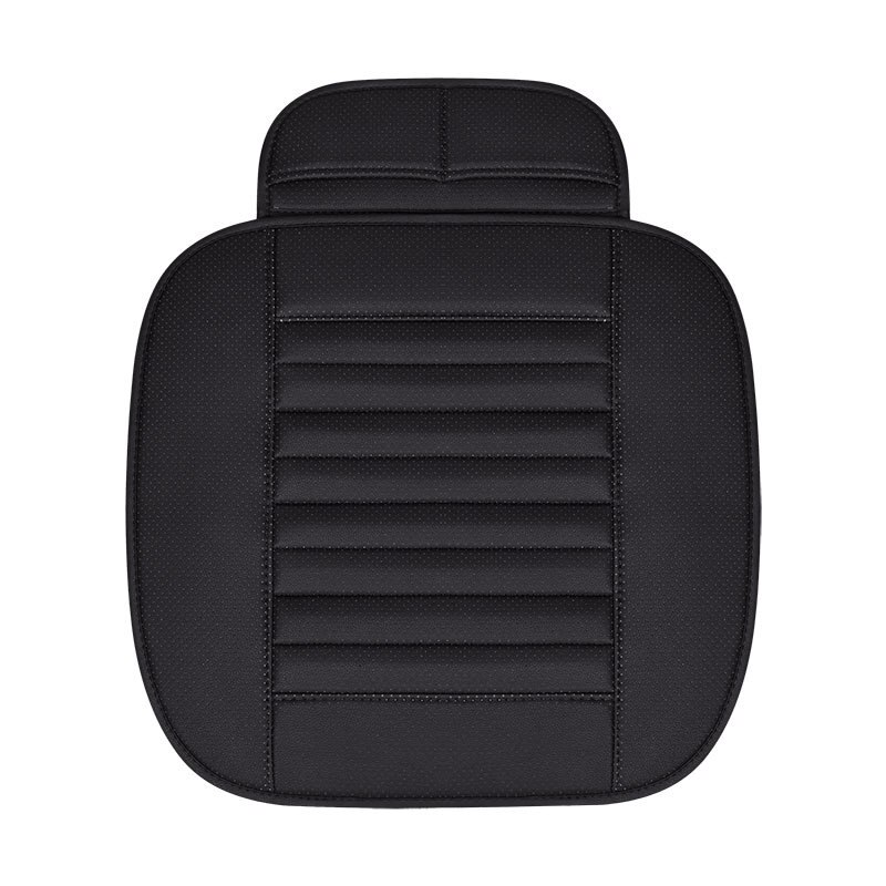 Funda de cuero PU para asiento de coche, almohadilla protectora antideslizante transpirable para las cuatro estaciones, Universal, conjunto de fundas para asiento de coche
