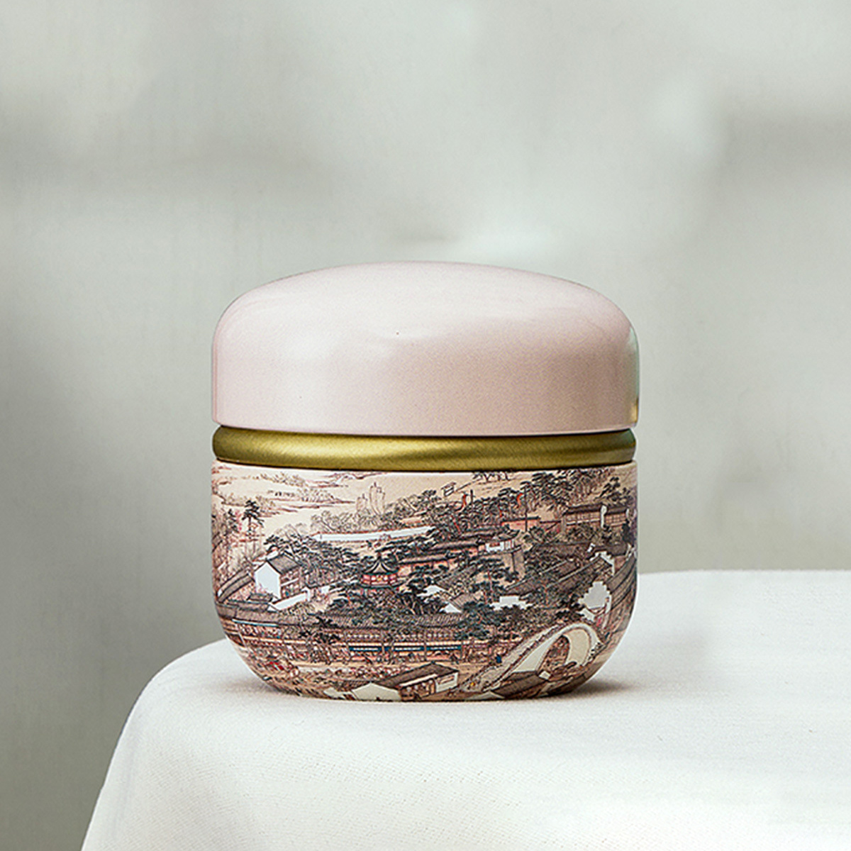 Barattoli di latta vuoti in banda stagnata Contenitori cinesi per la conservazione di dolci Scatole riutilizzabili Lattine con coperchio per candele da tè sfuse Conservazione artigianale: Colore rosa