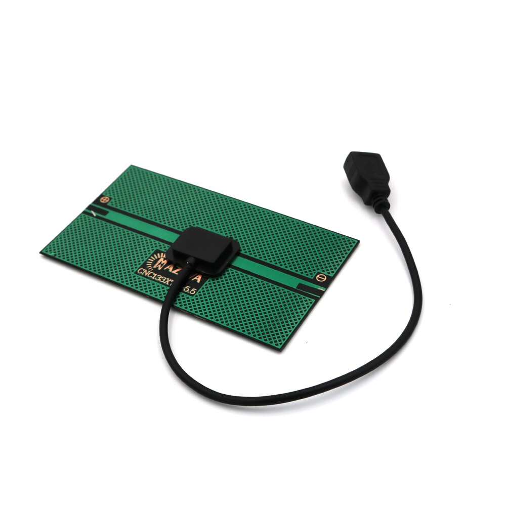 Ogniwo słoneczne 5V 300mA wyjście USB ładowarka solarna USB żeńskie Port 5.5V 1.65W regulacyjne ładowania płyta słoneczny 3.7V 18650