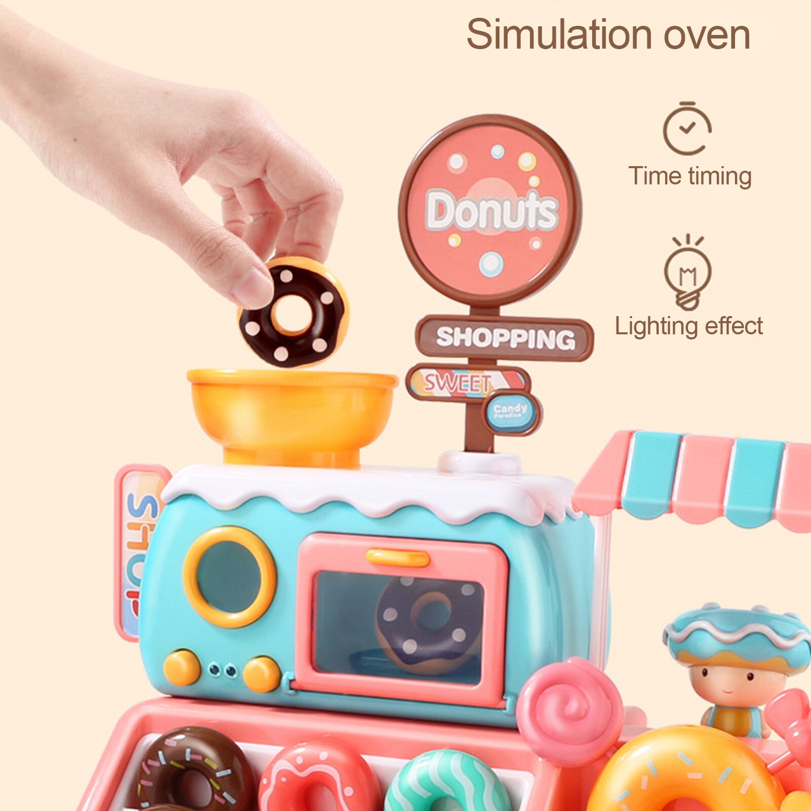 donut spielzeug Simulation Kinder Mikrowelle Donut Candy Spielzeug... – Vicedeal