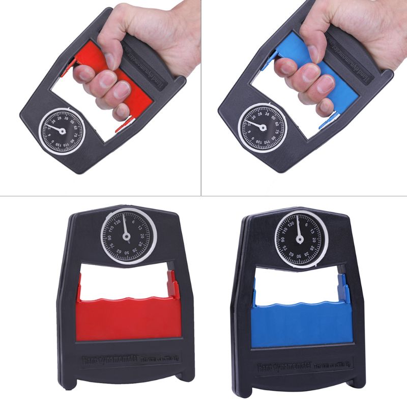 Dinamómetro manual con agarre, medidor de fuerza de potencia, herramienta de medición de fuerza de 130kg/287lbs, medidor de fuerza de capacidad, medición de ergonómico