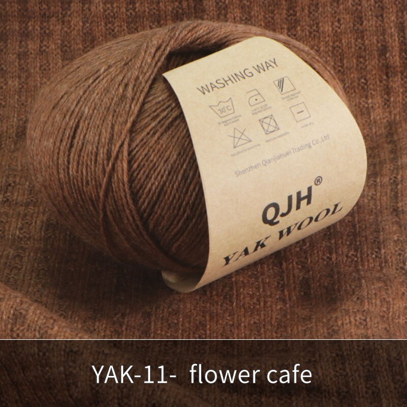 Undyed Natural Organic Mongolian Yak Wool Yarn For Hand knitting Crochet DIY Soft For Garments Baby Clothes
