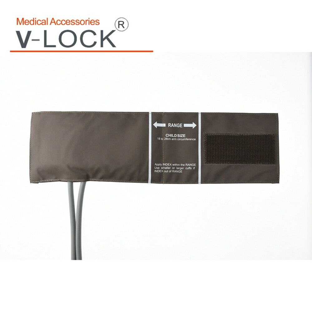 child arm blood pressure cuff with bladder Double tube imitation leather cuff