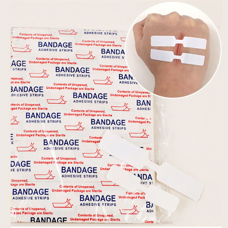 10 stk/æske vandtæt båndhjælp sommerfuglklæbende sårlukning båndhjælp nødsæt klæbende bandager