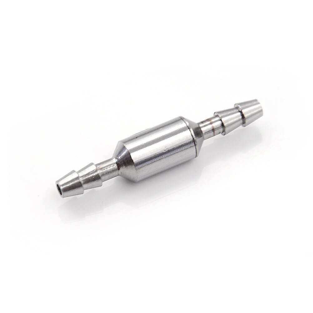 CO2 Check Valve One Way For Aquarium CO2 Diffuser Regulator Stainless Steel