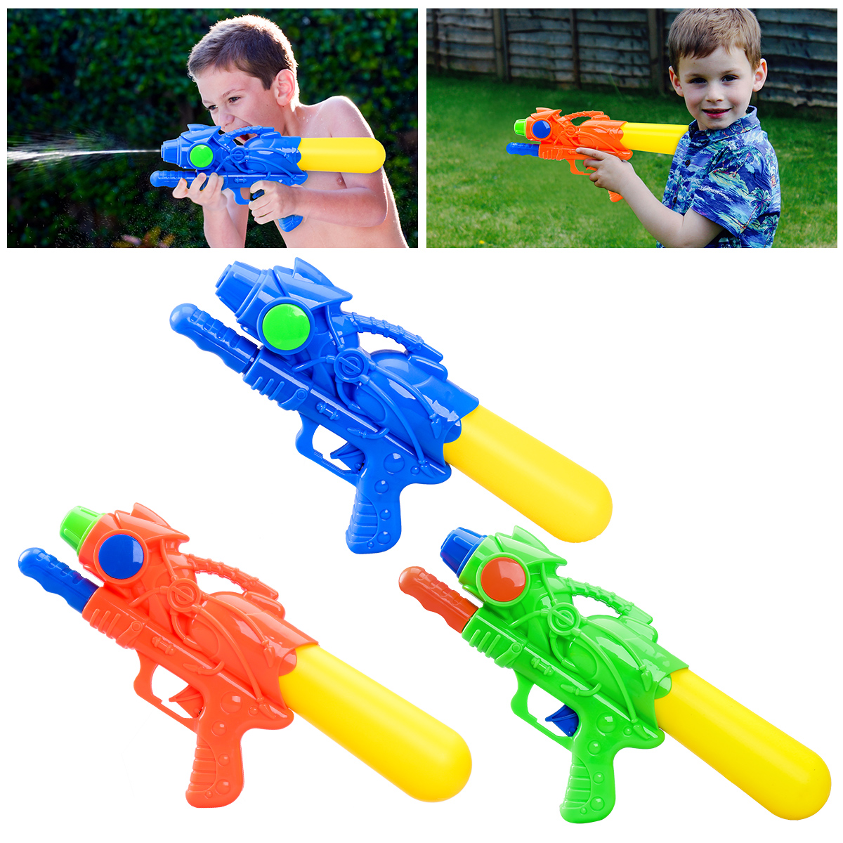 3 Pcs Shooting Props Safe Durable Reusable Pump Water Water Shooting Props for Kids: Default Title