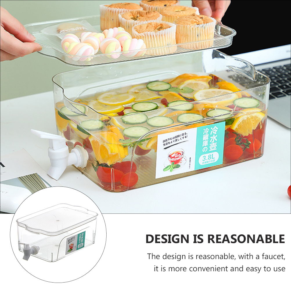 1pc Useful Water Box Lemon Water Storage Bottle Outdoor Water Box with