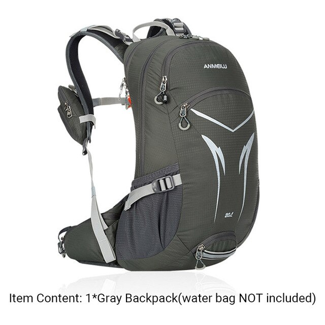 Waterproof 20L-35L Hydration Backpack,Hiking Backpack for Camping Backpack Hydration,Trekking Men's Backpack Outdoor Bags: Gray(no Water Bag)