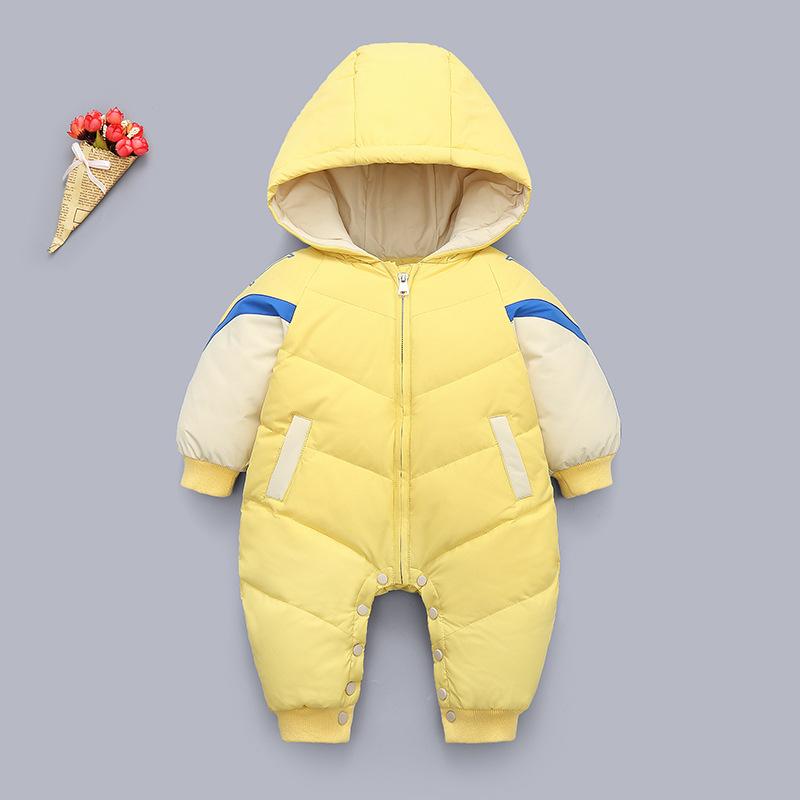 Baby Kleding Winter Pasgeboren Overalls Baby Eendendons Snowsuit Jongens Meisjes Warme Dikke Jumpsuit Hooded Outfits Baby Sneeuw Romper