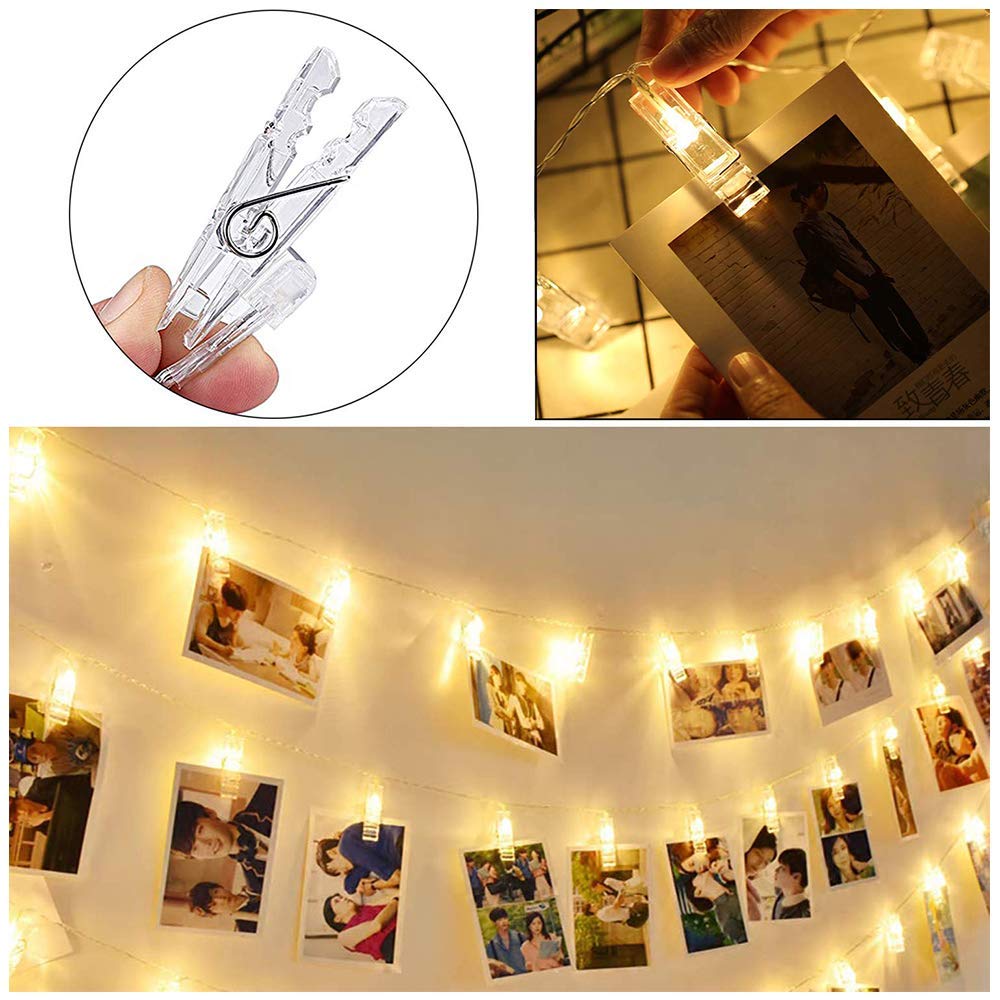 Photo Clip String Lights, Fairy String Lights with... Grandado