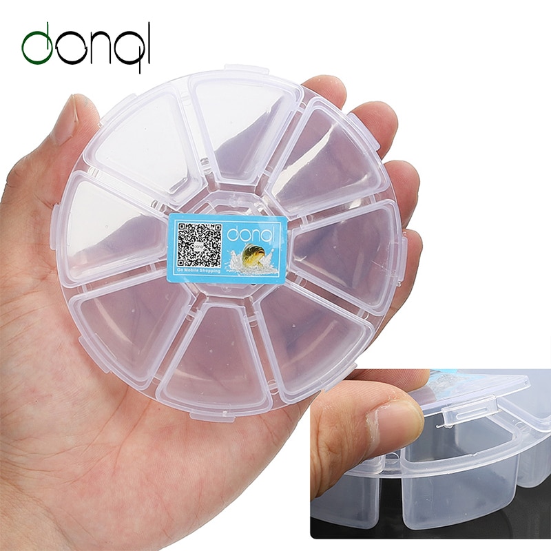 DONQL Lure Box for Fishing Baits Hooks Transparent Plastic Storage Box Carp Fishing Tackle Accessories Compartment Box