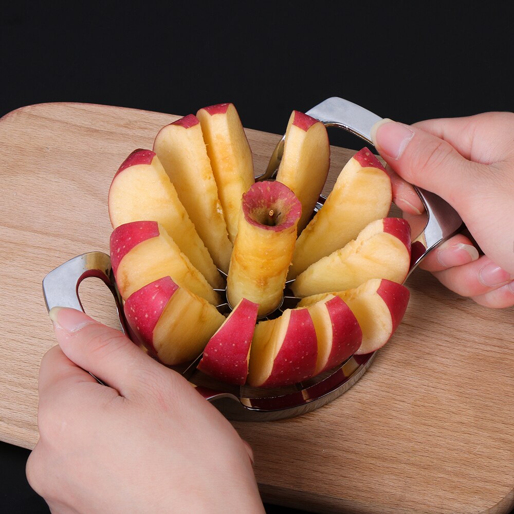 1Pc Fruit Slicer Cutter Apple Peer Cutters Mes Dunschiller Fruit Shredder Apple Cutter Rvs Fruit Gereedschap Voor Keuken gadg