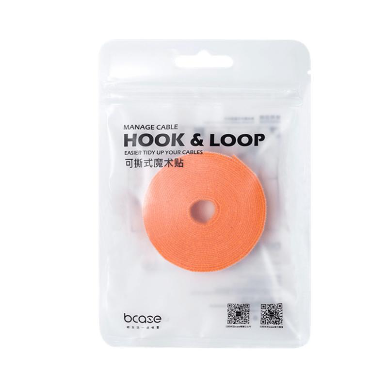 Detachable Tear-off Velcro Easy To Use Easy To Store PP Hook Material Storage Wire Suitable for Office Car Study 1M/3M: Orange 3M