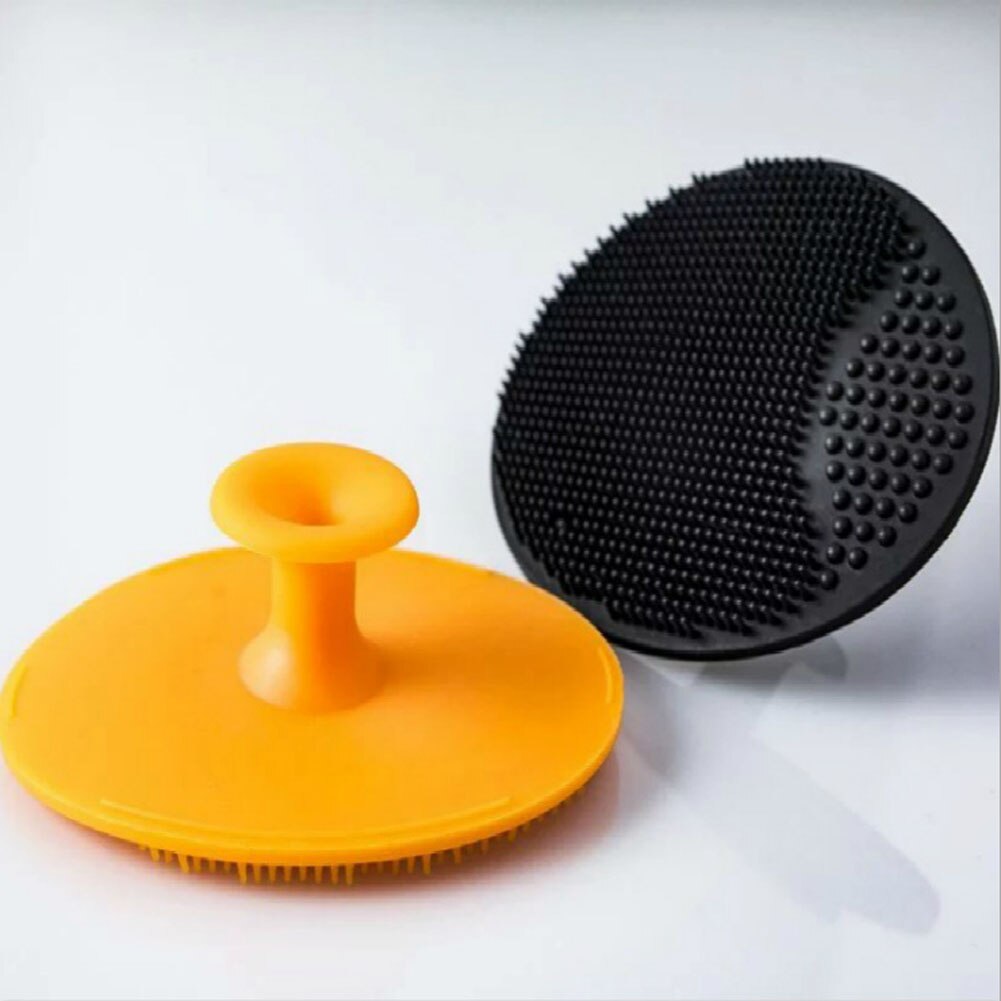 Färg slumpmässig baby ansiktsborste spädbarn baby mjuk silikon tvätt ansiktsrengöringsdyna baby hud skrubb rengöringsverktyg