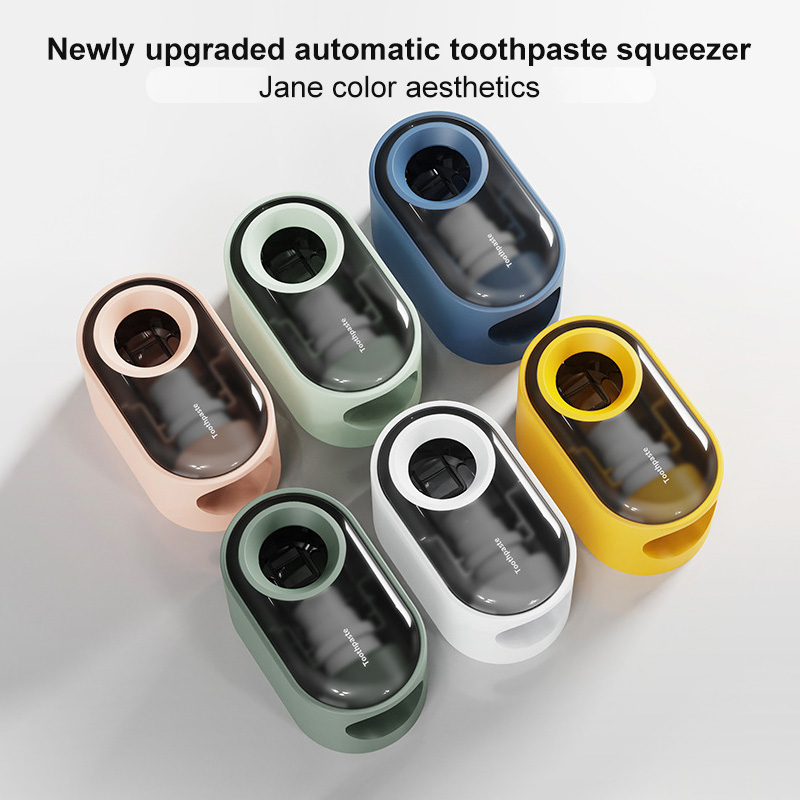 Wall-Mounted Automatic Toothpaste Dispenser Waterproof Bathroom Accessories Set Toothpaste Squeezer Holder