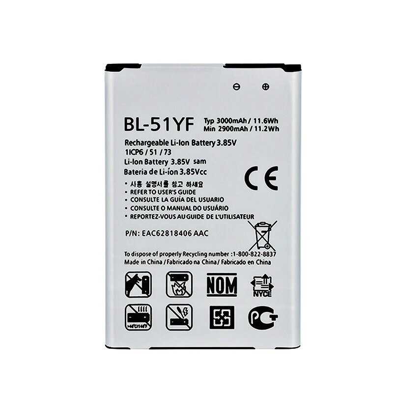 OHD D'origine Batterie De Téléphone Pour LG G3 G4 G5 V20 K10 LTE Batterie BL-53YH BL-51YF BL-42D1F BL-45A1H BL-44E1F Batteries: For LG G4