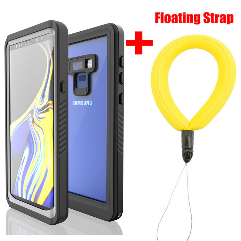 Funda impermeable IP68 para Samsung Galaxy Note10 9 8 A51 A72 Galaxy S8 S9 Plus, funda para buceo y natación, deportes al aire libre y escalada: silicio / Oro