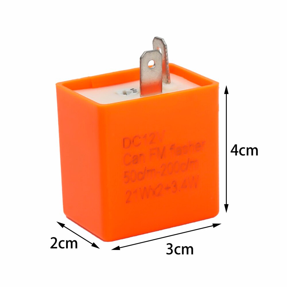 Richtingaanwijzer Relais Voor Led Lampen 2-Pin 12 V Met Knipperende Frequentie Aanpassing, Universele Richtingaanwijzer Relais