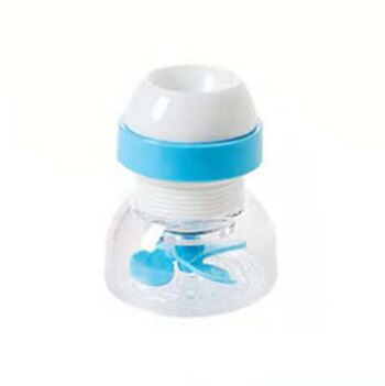 Keuken Accessoires Efficiëntie Verstelbare waterbesparende Kraan Kraan Slang Kraan Beluchter Spuit 360 Graden Swivel Nozzle Uitloop: BLUE