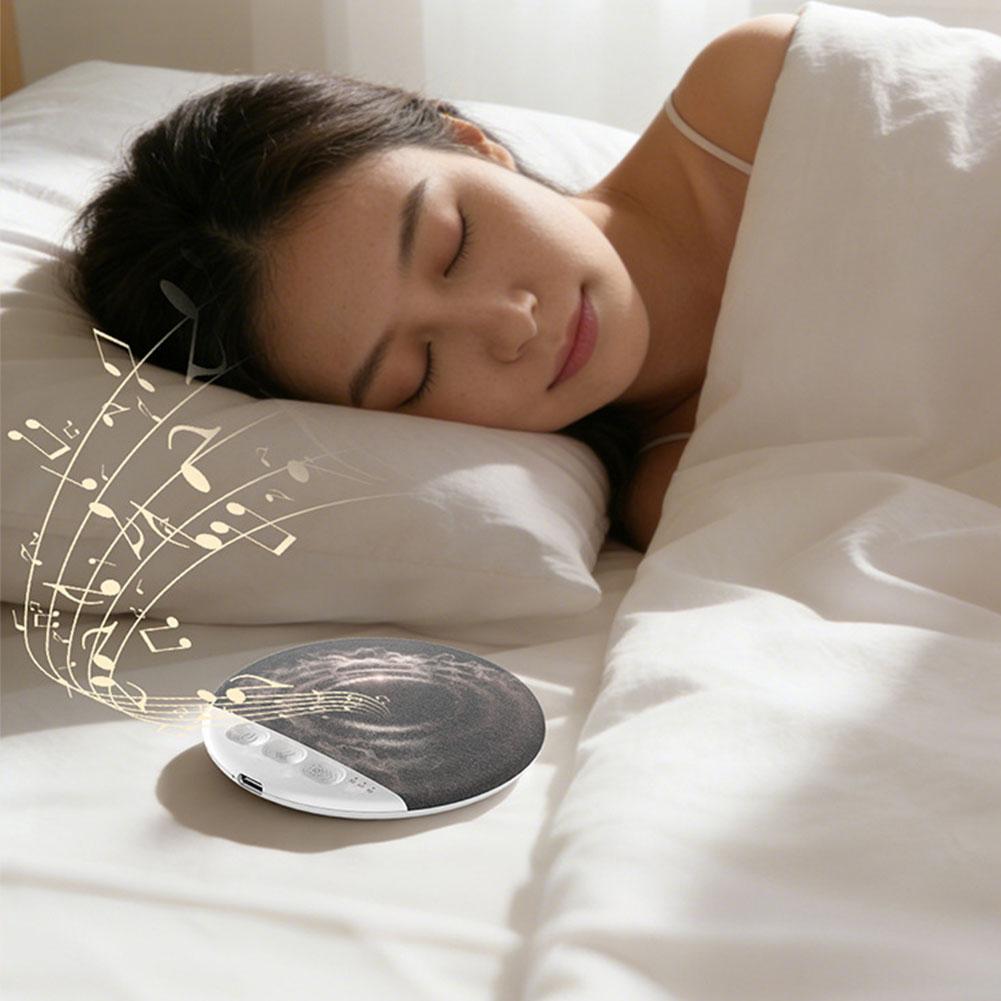 Schlafhilfe Bluetooth-Kissenlautsprecher 5.4 Weißes Rauschen Timer 30 60 90 Min Ultradünner Stereo-Sound Lange Akkulaufzeit